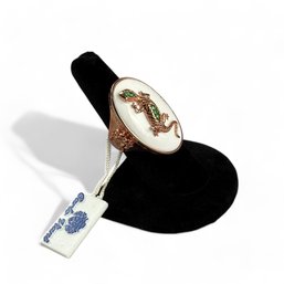 Sterling With Rose Gold Vermeil Carlo Viani Cocktail Ring