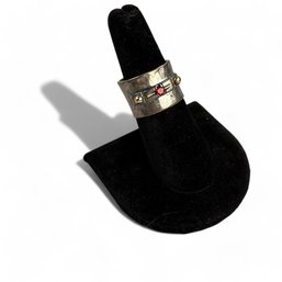 Sterling, 14kt And Ruby Ring