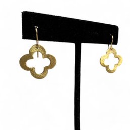 14kt Gold Fill Van Cleef Style Clover Earrings