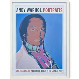 ANDY WARHOL JABLONKA GALERIE FRAMED EXHIBITION POSTER