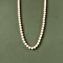 Classic Pearl And 18kt Gold Necklace