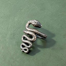 Versani Sterling Silver Snake Ring
