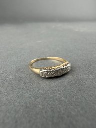 Estate Two Tone Gold Wedding Band