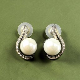 Pair Sterling Silver Panetta Style Sterling Silver