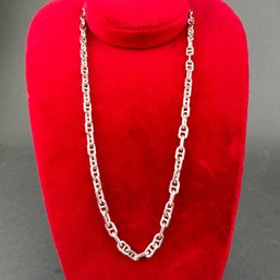 Italian Sterling Silver Mariner Link Chain Necklace