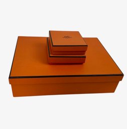 Three Hermes Gift Boxes