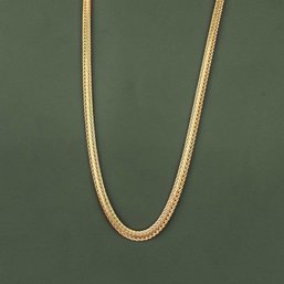 14kt Yellow Gold Herringbone Chain Necklace