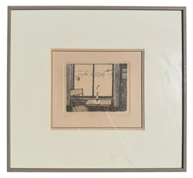 SUSAN HUNT-WULKOWICZ 'JANUARY' ETCHING
