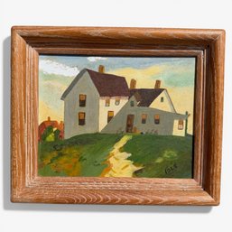 (Mid 20th C) ROCKPORT SCHOOL 'House On The Hill' By IOLE