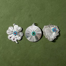 (3) C. 1970's Sterling Silver Charms