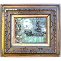 J.O. DAVIDSON 1889 'Washington State Barge Passing Through The Fleet'