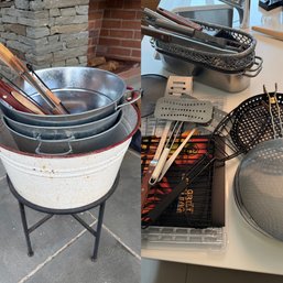 Large Assortment Of Grilling And Outdoor Cooking Accessories