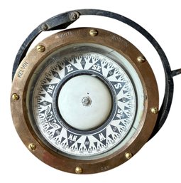 Antique Kelvin & Wilfrid O. Brass Ship's Binnacle Compass