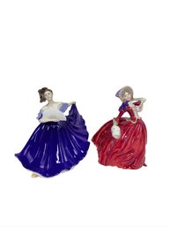 Royal Doulton Elaine And Gail Porcelain Figurines