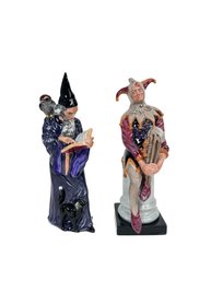 Royal Doulton Porcelain Figurines, The Wizard And The Jester
