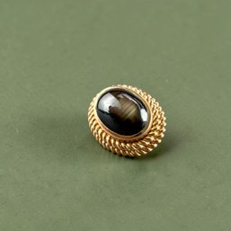 14kt Gold And Black Star Sapphire Tie Tack