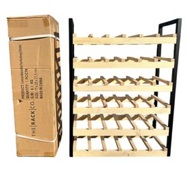 2 The Rack Co. Metal And Wood Wine Storage Each Holds 36 Bottles