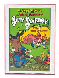 Mickey Mouse Presents With Walt Disney The Three Little Pigs Poster, Framed