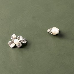 Sterling Silver And Fresh Water Pearl Rings