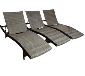 3 Frontgate Balencia Bronze Chaise Lounges