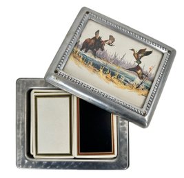 Vintage Bridge Double Card Deck With Case
