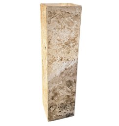 Marble Slab Constructed Pedestal Base