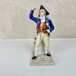 German Porcelain Figurine Matchbook Holder LE POSTILLON DE LONJUMEAU