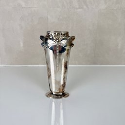 Christofle Bud Vase In Silver