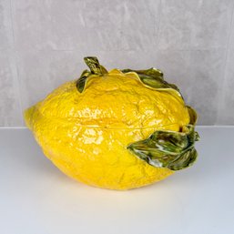 Vintage Large Italian Ceramic Lemon Tureen