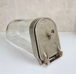 Antique Glass And Metal Horizontal Countertop Display