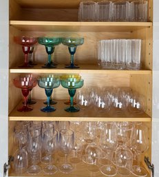 Large Assortment Of Plastic Outdoor Drink Or Stemware