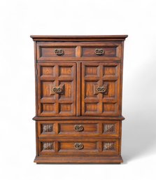 Vintage Drexel Heritage Solid Walnut Tall Dresser