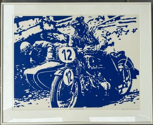 Framed Hedy Lamar Signed Screenprint