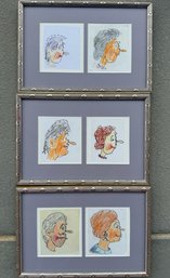 Framed Petite Hand Drawn Silhouettes