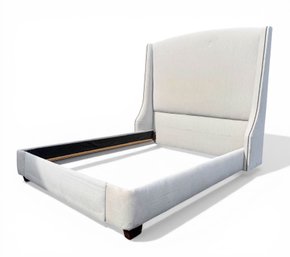 RESTORATION HARDWARE KING-SIZE VELVET BED