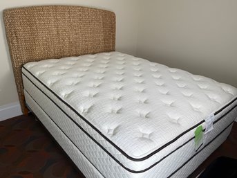 Queen Size Woven Reed Headboard And Bloomingdales Hudson Park Collection Mattress