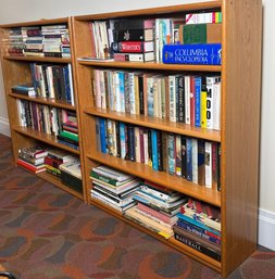 Pair, Solid Wood Book Shelves