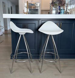 PAIR Of JESUS GASCA STUA SWIVEL COUNTER STOOLS