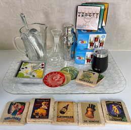 Assorted Bar Accessories And Professional Wine Corkscrews