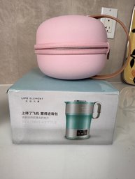 Travel And Have Tea - Collapsable Folding Kettle And Glass Tea Cup