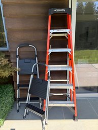 6 Ladder And Two Folding Step Ladders