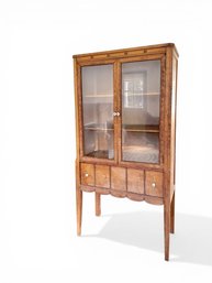 PHENOMENAL (19th C) MAHOGANY DISPLAY CABINET