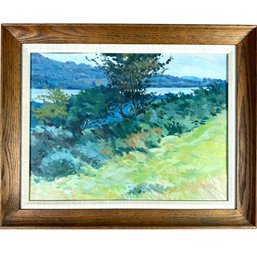DIARMIUD LARKIN (1918-1989) Seascape, OIL ON CANVAS BOARD