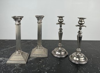 Regency Style Candle Stick In Silver Plate - Godinger