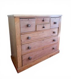 (19th C) ENGLISH DRESSER CHEST With GRADUATING DRAWERS