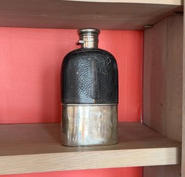 TIFFANY & CO UNION SQUARE FLASK With VERMEIL-LINED CUP