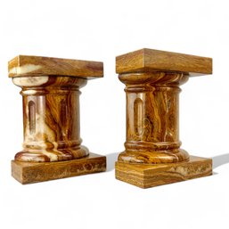 Red Onyx Column Bookends