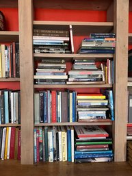 APPROX (6 1/2) SHELF FEET OF HARD AND SOFT COVER BOOKS ON ART AND CULTURE