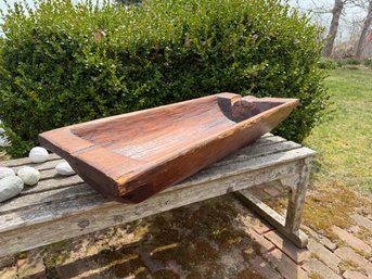 PRIMITIVE WOODEN TRENCHER