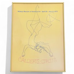 Alexander Calder Signed Museum Exhibition Poster, Framed